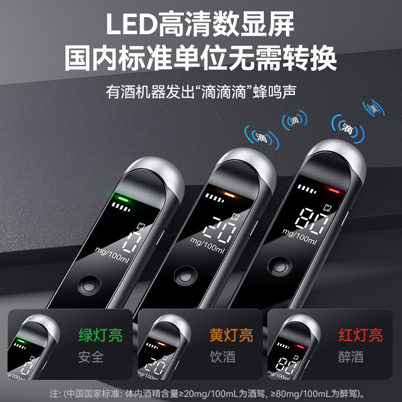 Alcohol tester blowing type Wine Tester for checking drunk driving detector Wine Tester for checking high-precision traffic device