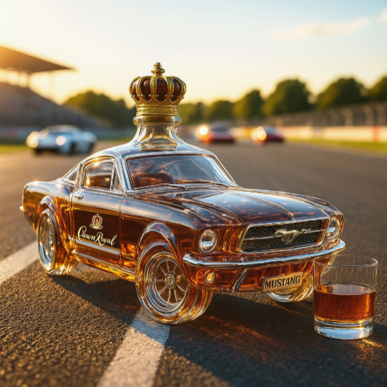 Cross-Border New Product Independent Station Popular Police Car Whiskey Bottle Mustang Whiskey Bottle