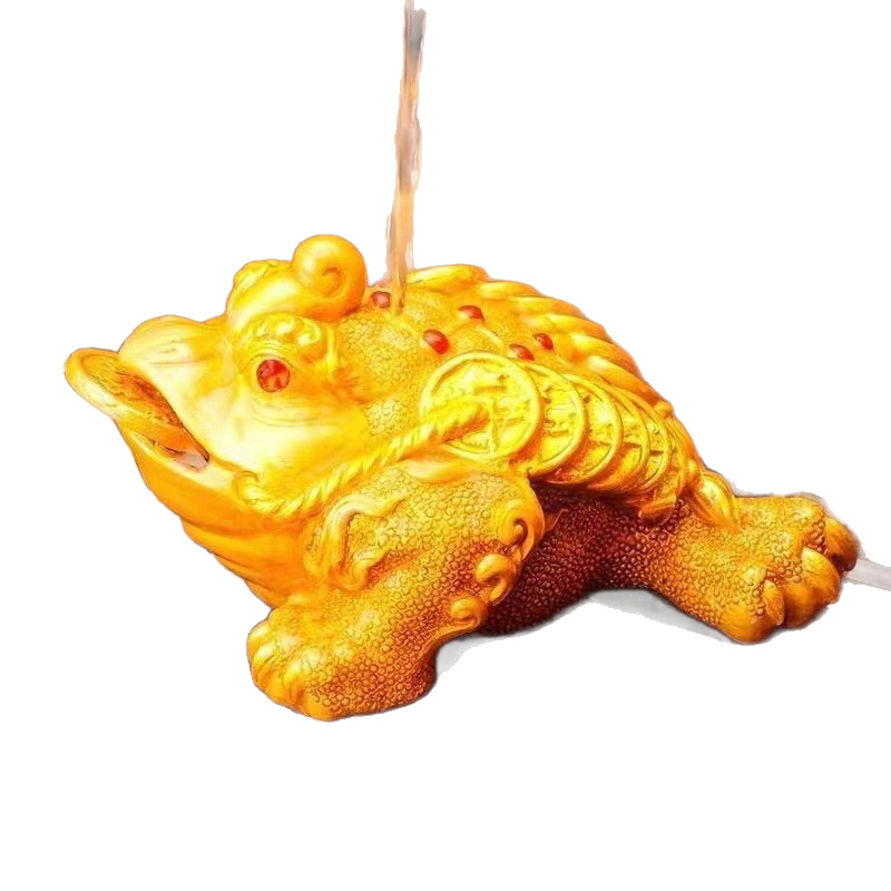 [Factory Ready Stock] Color-Changing Tea Pet Ornaments to Attract Wealth, Golden Toad, Three-Legged Toad, Can Be Raised, Kung Fu Tea Set Accessories, Tea Toys