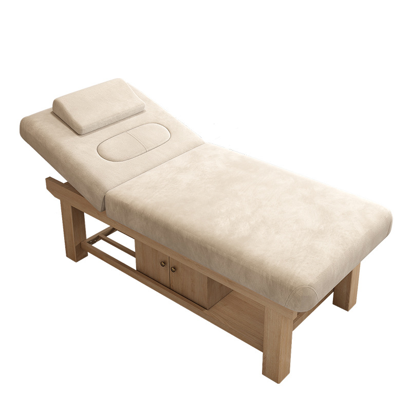 Solid Wood Beauty Bed Beauty Salon Special Massage Physiotherapy Bed Traditional Chinese Massage Moxibustion spa Tattoo Micro Whole Bed Ear Pickling
