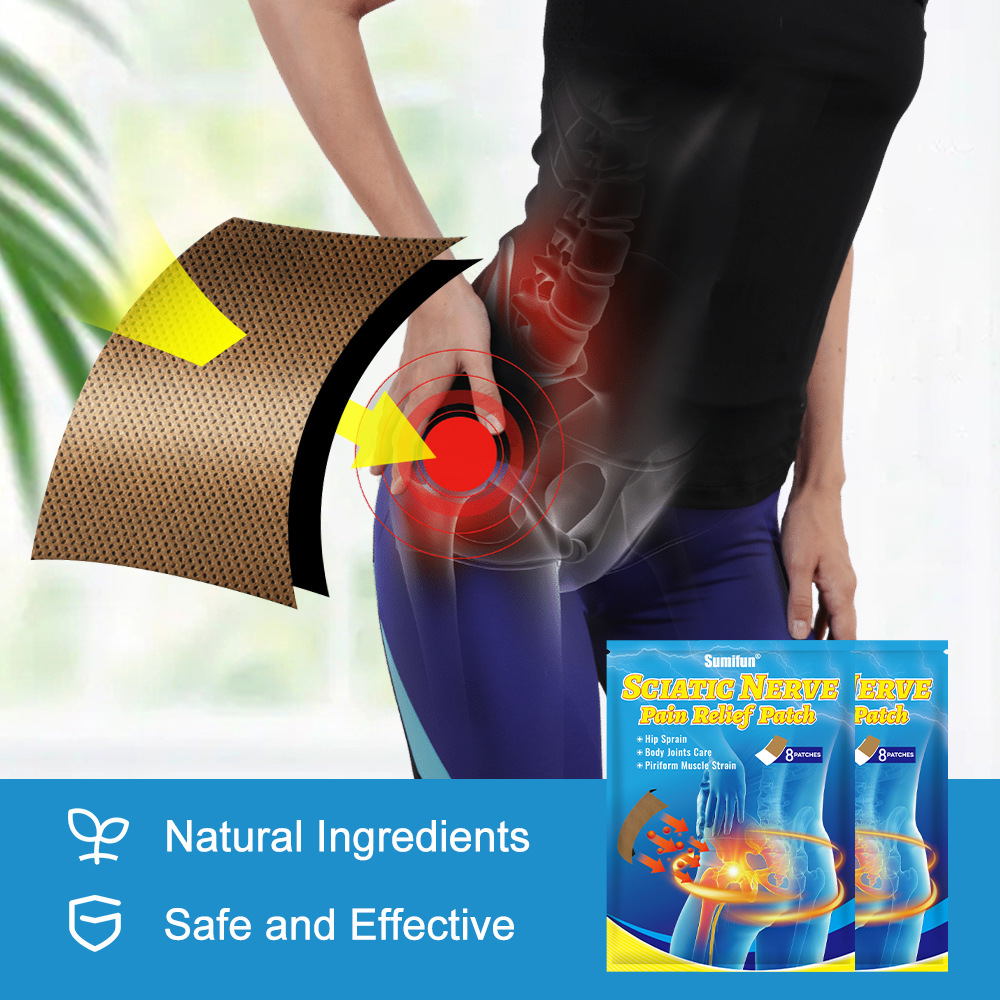 Sumifun Amazon Aliexpress Cross-Border Sciatic Nerve Pain Relief Patch for Sedentary People with Hip and Hip Discomfort K17201