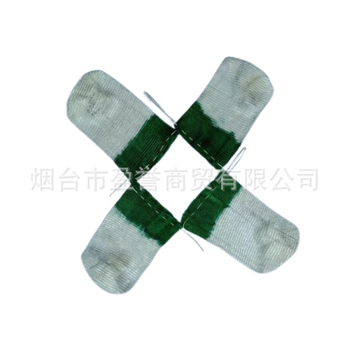 Green-Head U-Shaped 100/200C.P Premium Small Gas Lamp Head with High-Brightness Single-Strand Yarn Cover, 10 Pieces Per Pack