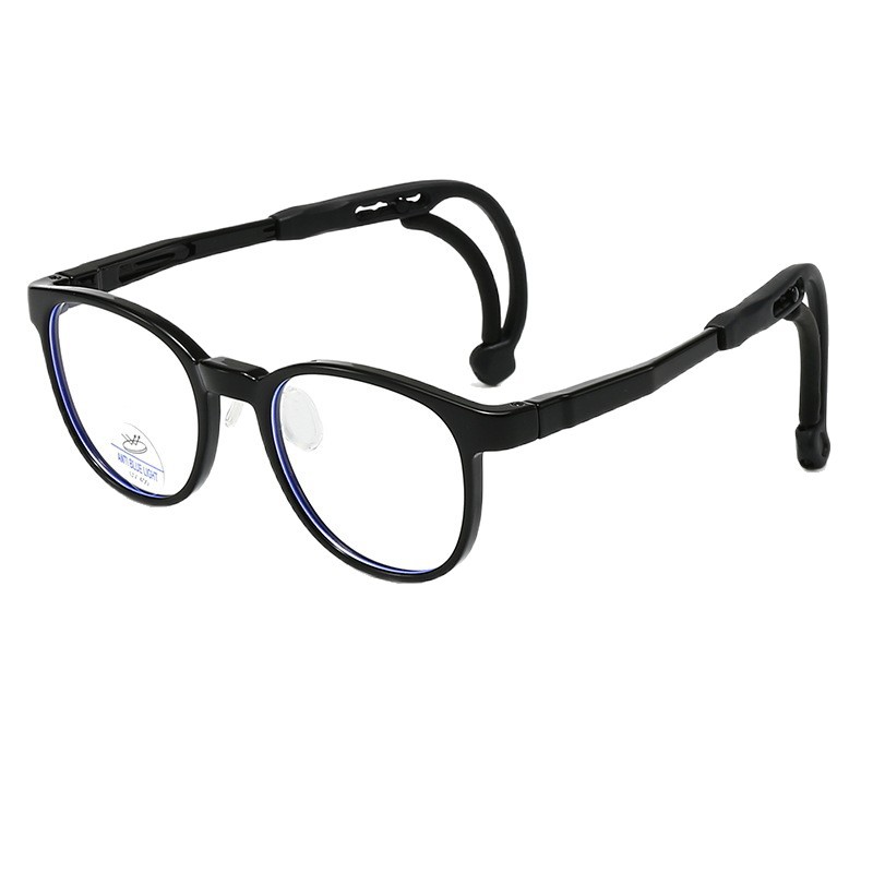 Children's Mirror Anti-Blue Light Glasses Tr90 Soft Frame Student Goggles Flat Mirror Activity Anti-Slip Frame 5441