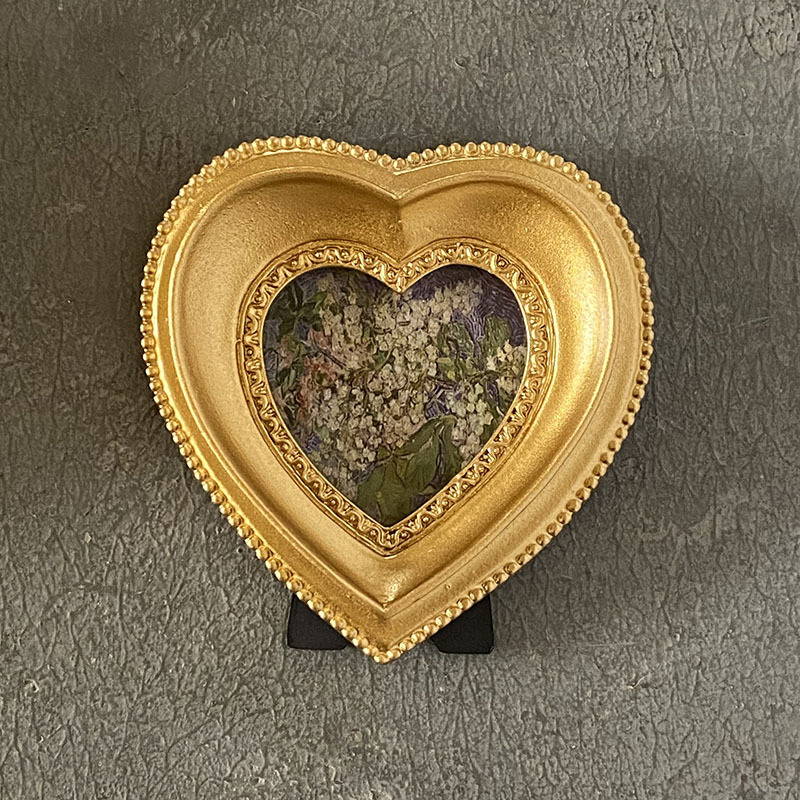 European-style Retro Gold Resin Small Photo Frame Wall Photo Wall Creative Art Simple American Pastoral Style Ornaments