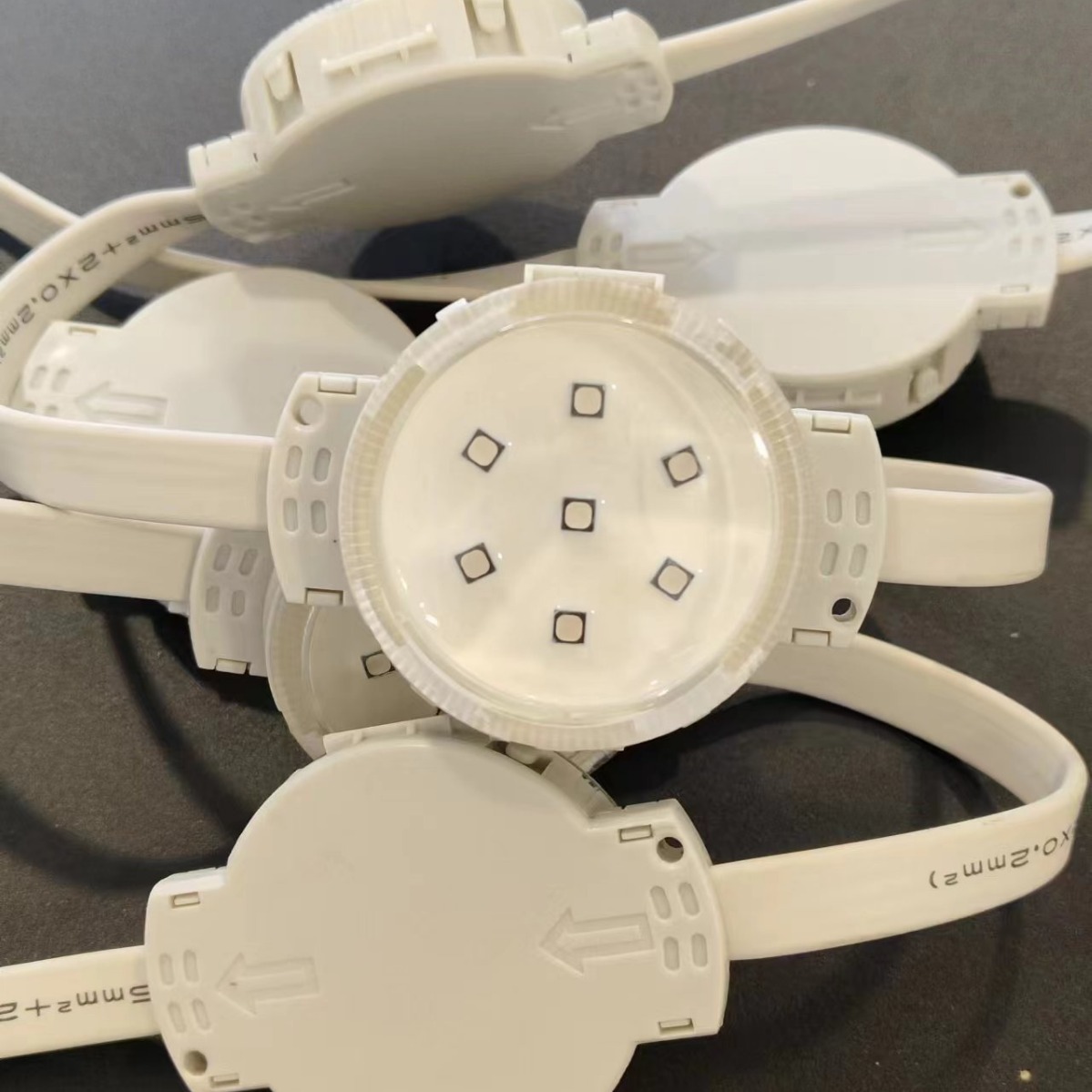 Manufacturer Supplies Led Point Light Source, Single Color and Full Color, for Building Facade Signage Decoration, Marquee Project, Gray Model