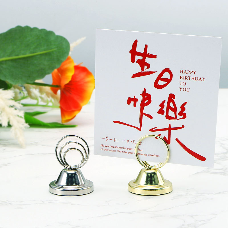 Оригинальный патентованный держатель для заметок, трехкруглый держатель для фото, подставка для номера стола