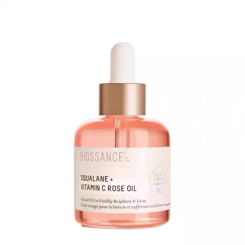 Cross-Border Biossance Squalane Rose Essence Oil Vc Vitamin Powder Brightening Exquisite Essence 30ml