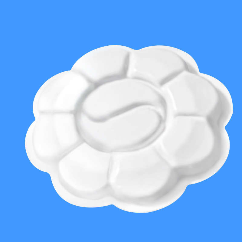 Disposable color palette wash-free children's watercolor children's art painting plaster graffiti palette plate plum flower color palette