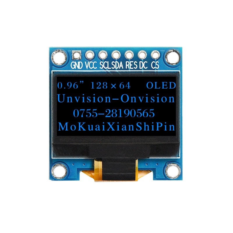 0.96-inch OLED new display 12864 monochrome SSD1315 module 4-pin IIC Module 7-pin SPI