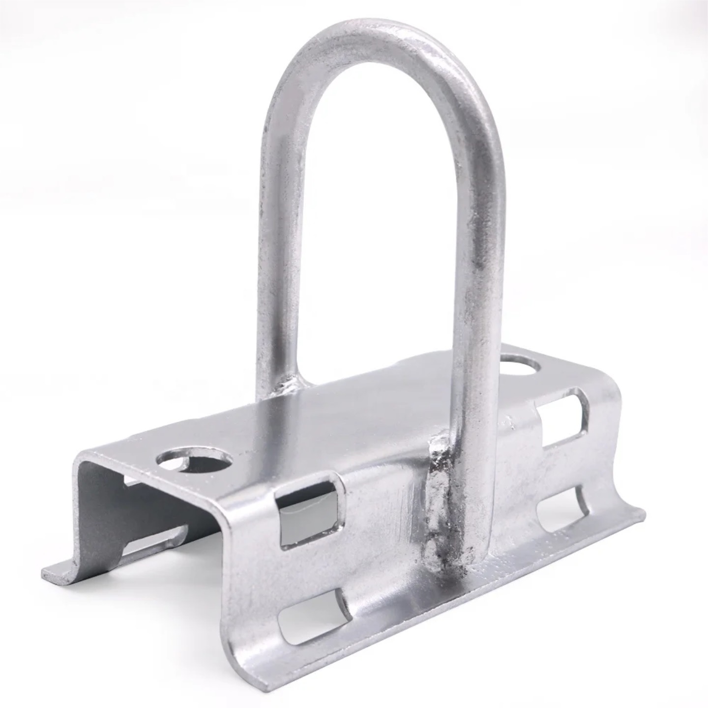 African Fiber Optic Cable Hardware Hook Hot-Dip Galvanized Steel Strap Hook Piece for Telecommunications-Grade Fiber Optic Suspension Cable Bracket