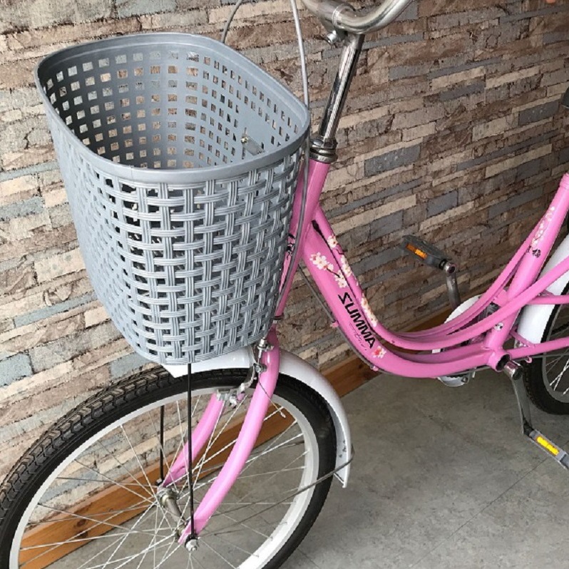 Bicycle basket 800 folding bicycle basket front plastic thickened bicycle basket with accessories wholesale