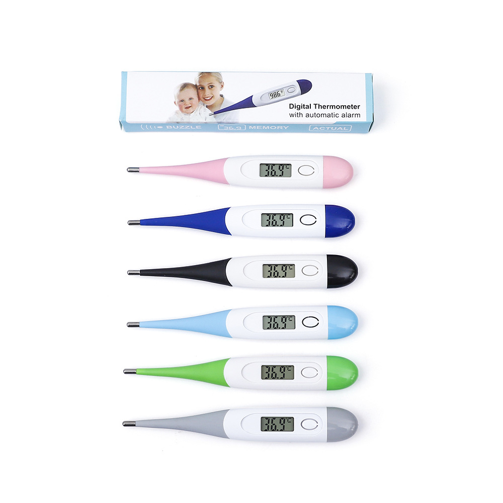 Customized Soft-Head Digital Electronic Thermometer for Infants and Children, Oral and Underarm Accurate Temperature Measurement, Contact Thermometer, Smart