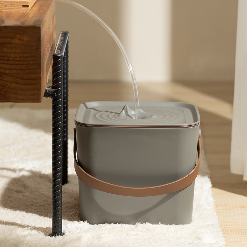 Guanshan Tea Bucket Waste Water Bucket Tea Set Tea Table Tea Tray under Drainage Trash Bin Transparent Tea Table Tea Bucket Tea Scrap Bucket