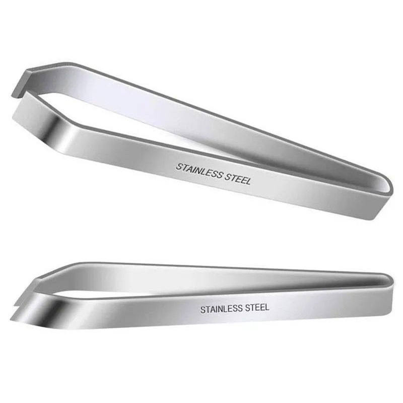 Stainless steel hair plucker fish bone plucker kitchen pig hair clip thickened chicken duck goose hair clip plucking tweezers garlic stripper