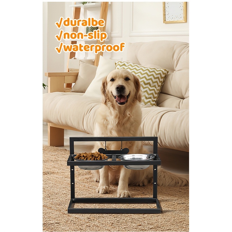 2026 New Cross-Border Dropshipping Raised Dog Bowl with Label for Large Dogs Raised Dog Bowl 3