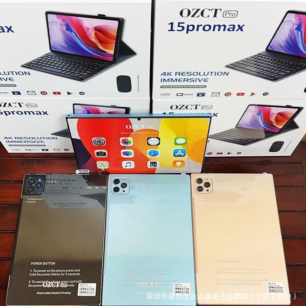 New Model Tablet Pc Ozct 15Promax2024 New Model 10.1inch Cross-Border Ready Stock