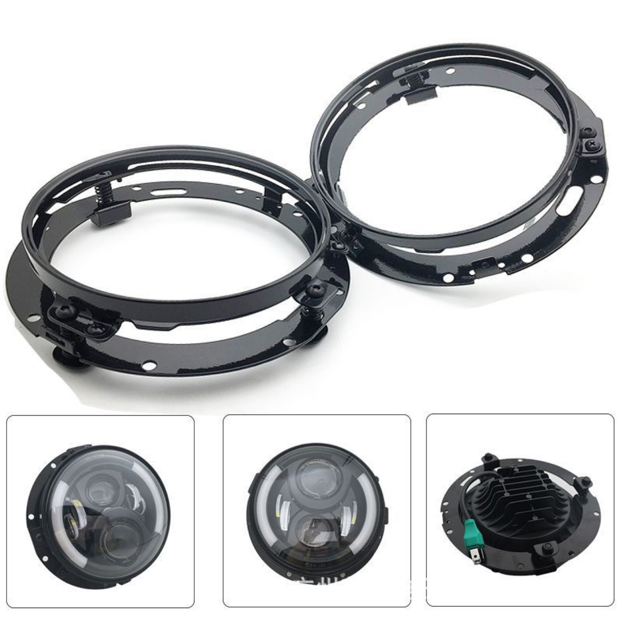 7-inch round bracket Shepherd headlight protection bracket off-road vehicle BJ40 Harley motorcycle headlight bracket