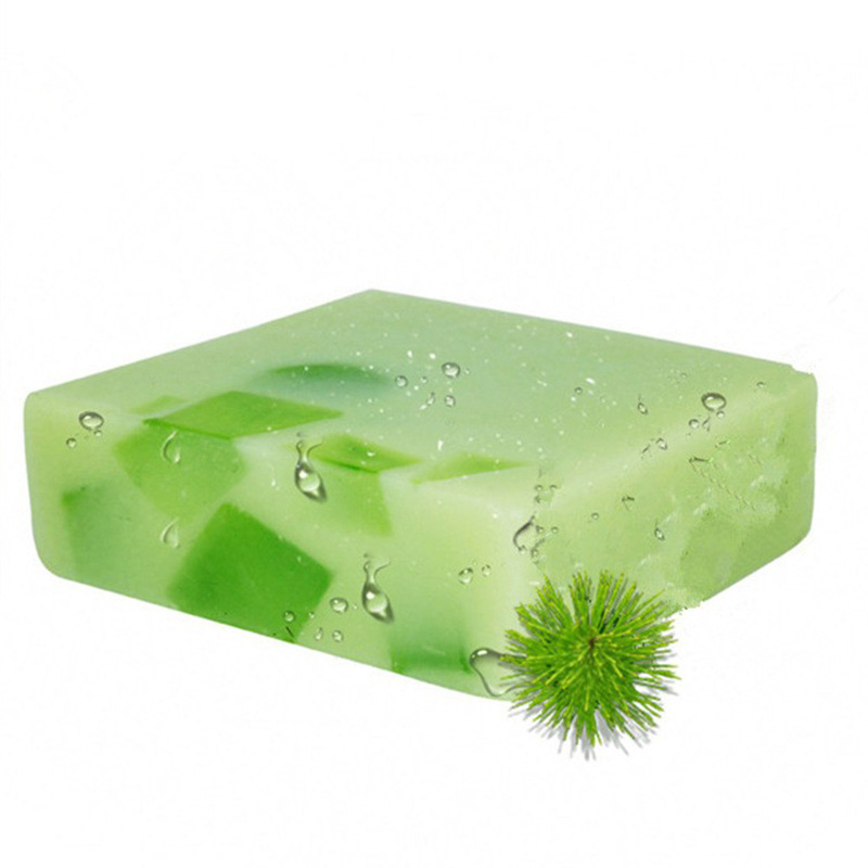 Handmade Soap Custom-Made Aloe Vera Plant Essential Oil Soap for Bathing, Face Washing, and Body Washing, Souvenir Handmade Soap Processing Factory