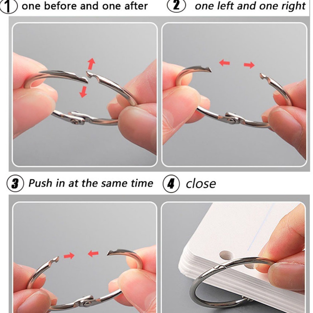 Factory direct inner diameter 32mm loose-leaf binding iron ring open ring Book Ring iron ring clamp ring DIY page book shower curtain ring