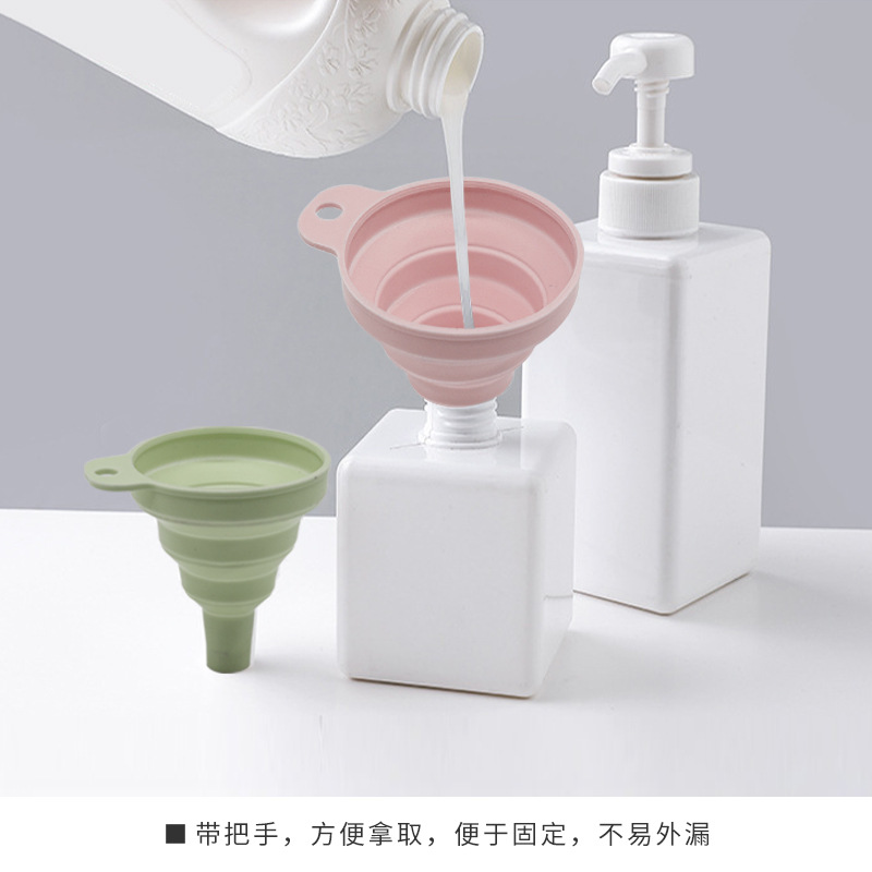 Foldable Funnel Large Diameter Funnel Grain Storage Bag for Ice Bag Telescopic Funnel Silicone Funnel Oil Leakage