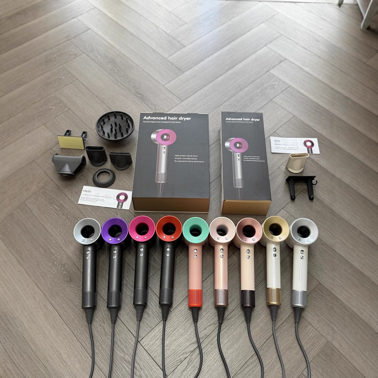 Huqiangbei Wind Power Hair Dryer Negative Ion Hair Care High-Power Quick-Drying Hair Dryer of the Same Model as Mosen