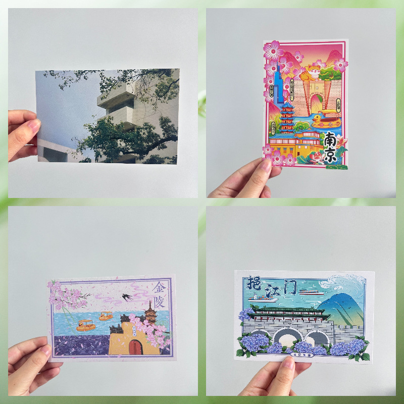 Postcard, Cultural and Creative Card, Star Peripheral Small Card, Square Card, Self-Printed Greeting Card, Envelope, Waistband Thank You Card