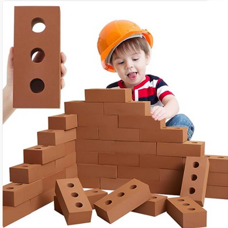 Children's Outdoor Early Education DIY Brick Kindergarten Playground Construction Enlightenment Building EVA Building Blocks Assembling Foam Bricks
