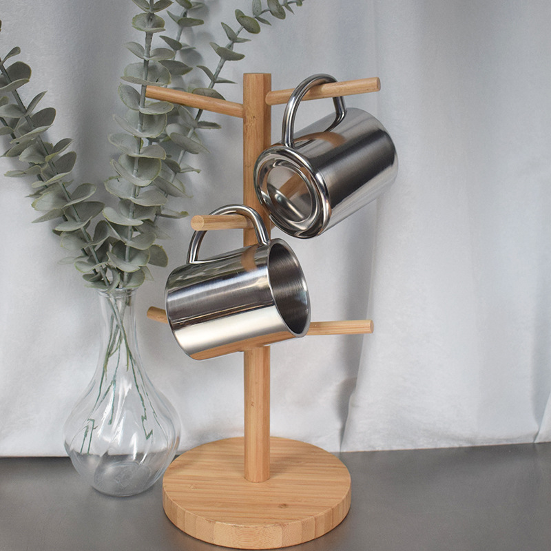 Stainless steel tea cup student kindergarten children double-layer thickened insulated cup insulated coffee cup drop-resistant mug