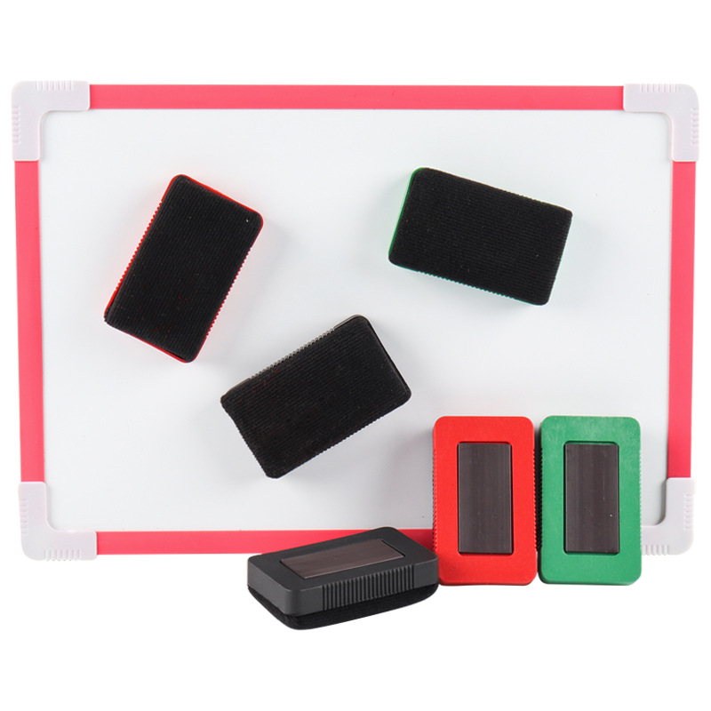 Color Creative with Magnetic blackboard eraser flannel mini Children's office stationery whiteboard eraser chalk eraser drawing board accessories