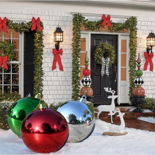 Large Christmas ball diameter 2CM-30CM40CM50CM60CM electroplating ball bright ball matt decorative ball wave ball