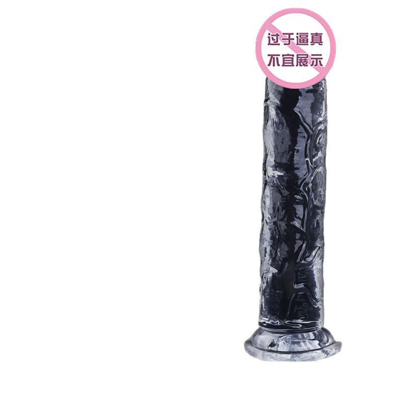 Large Egg-free Penis Transparent Jelly Crystal Simulation Small Size Wear Adult Female Masturbation Stick Dilapis