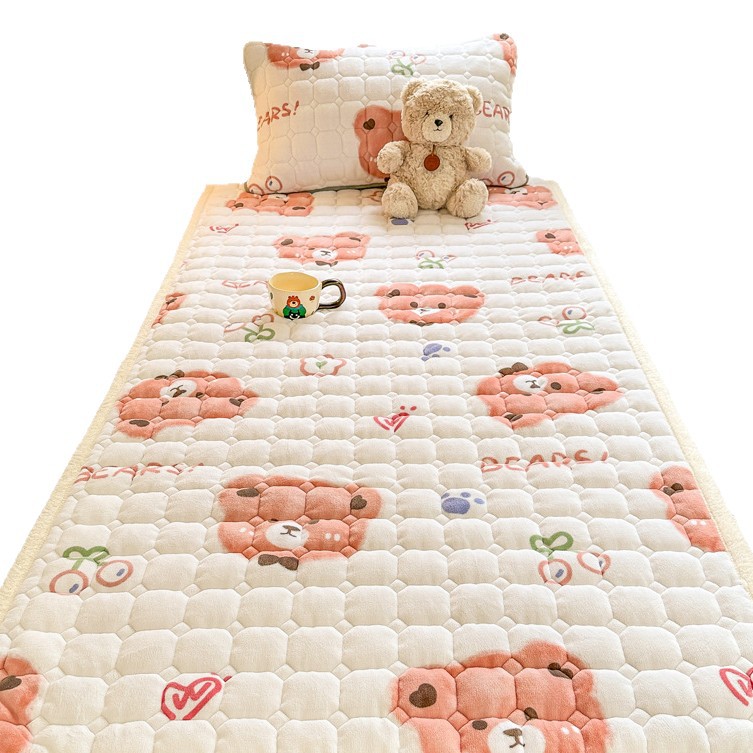Cross-Border Autumn and Winter Warm Milk Velvet Mattress Cushion Student Dormitory Single Thickened Mattress Home Tatami Mat