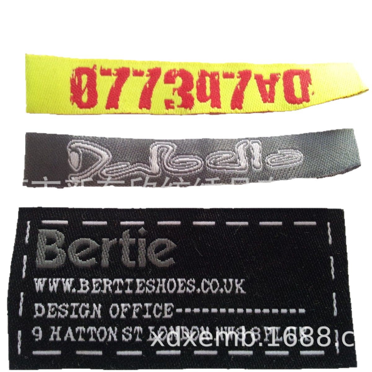 Woven Label Cloth Label Clothing Shoes and Hats Accessories Woven Label Manufacturer Supplies Epaulettes and Armbands Free Design Trademark Labels