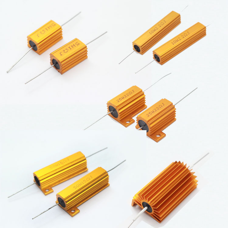Vertical Type Frequency Divider with Heat Dissipation Soft Foot Aluminum Shell Resistor 50W 4.7 6.8 8.2 12 15R Ohm