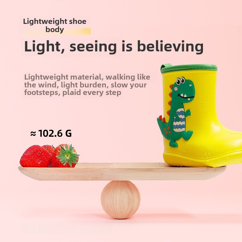 Happy Mary Kidsren's Rain Boots for Boys and Girls, Waterproof Eva Rain Boots for Primary School Students, Baby Rain Boots