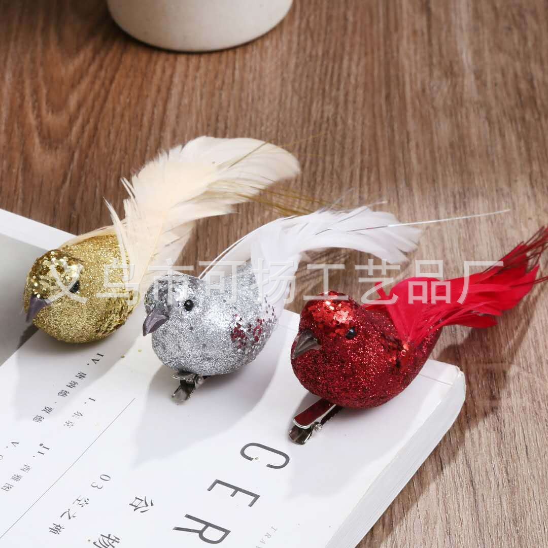 Пуховая птица из пенопласта, искусственная птица, декор для Рождества, модель, симуляция, оптовая продажа