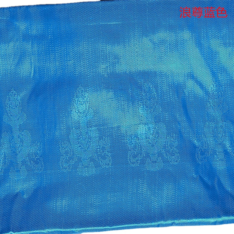 Factory price wholesale Xizang wave statue 3 meters long Hada eight treasure pattern five colors Jacquard dark flower Hada