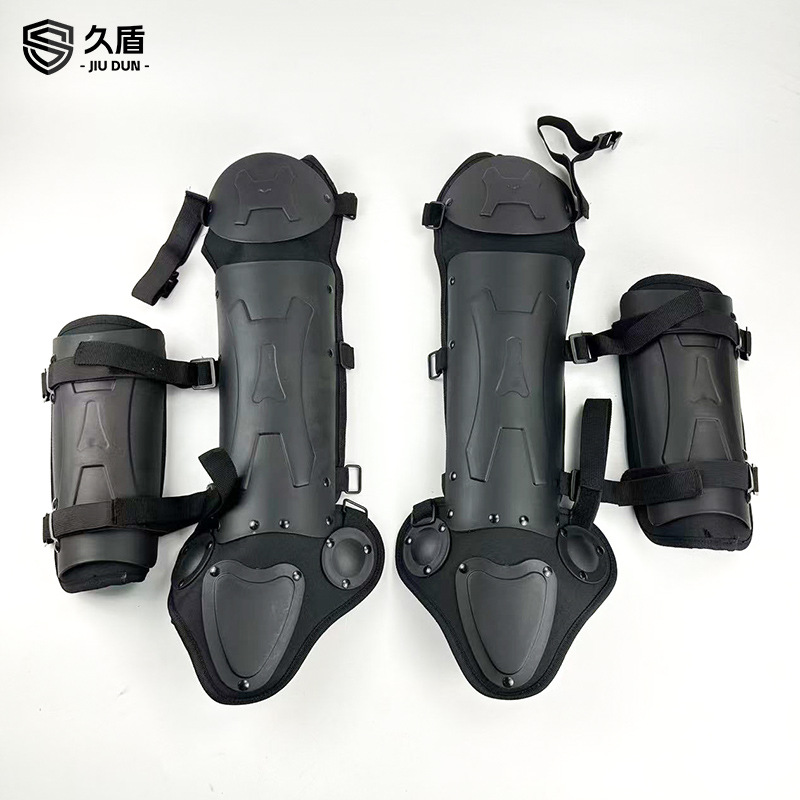 Anti-Riot Armor, Armor, Leggings, Elbow Pads, Black Flame-Retardant Explosion-Proof Armor, Anti-Knife and Stab-Proof Tactical Riot Suit