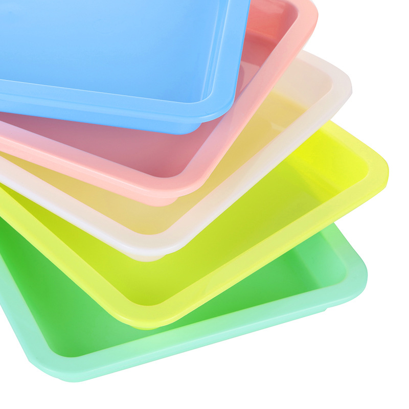 Multi-purpose tray cat litter box plastic food grade A5 size PP material kindergarten Elementary School student experimental picture tray