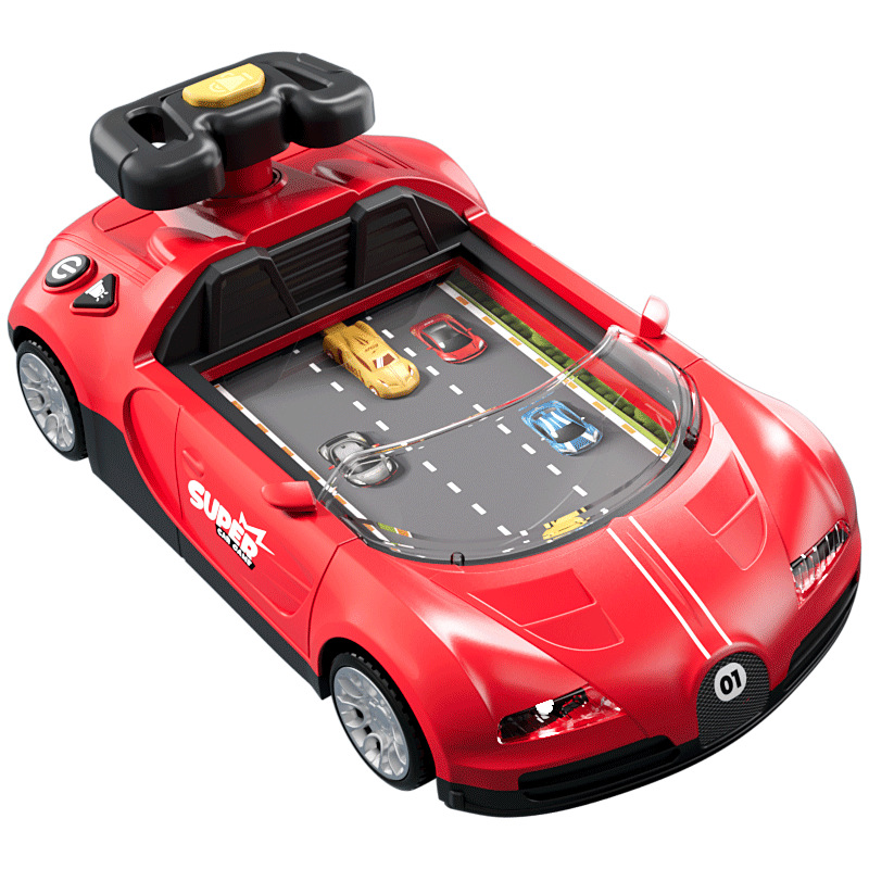 Children's Great Adventure Bugatti Racing Electric Game Machine Simulation Driving Educational Focus Training Toys