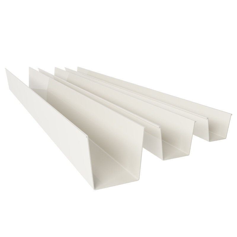 Pvc Sink Gutter Rain Sink Roof Drainage Ditch U-Shaped Trough Factory Outdoor Guide Trough Greenhouse Hydroponic Planting Trough