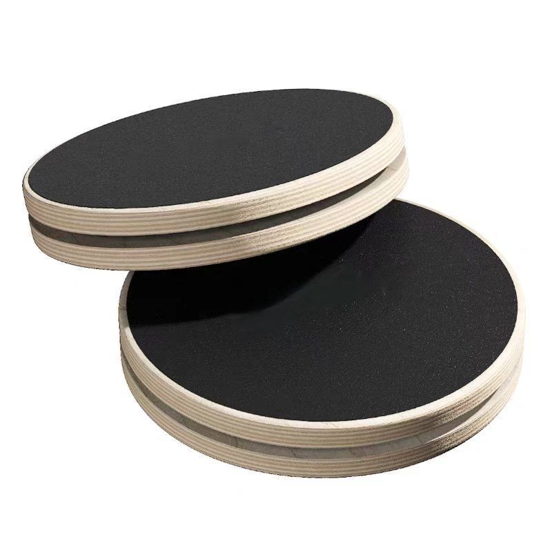 Household Anti-Slip Fat-Reducing Pilates Rotating Disc Waist Twisting Fitness Slimming Yoga Foot Twisting Disc Solid Wood Anti-Slip