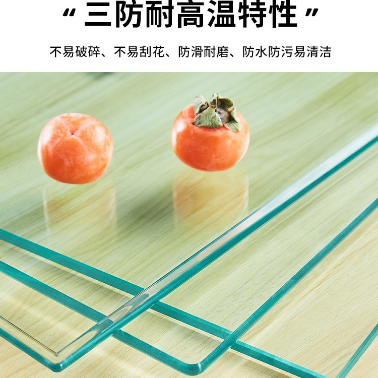 Factory Direct Tempered Glass Panel Desktop Coffee Table Dining Table Glass Panel Countertop Round Rectangular Special Shape