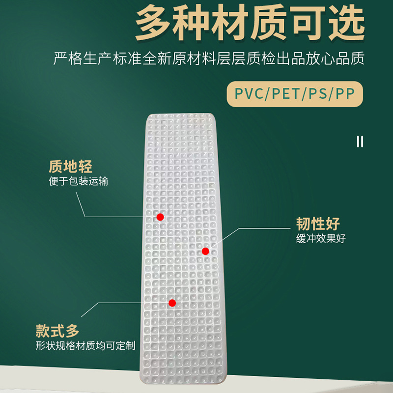 Pet Transparent Blister Tray Food Blister Packaging Tray Pp Blister Tray Ps Flocking Cosmetic Packaging Box