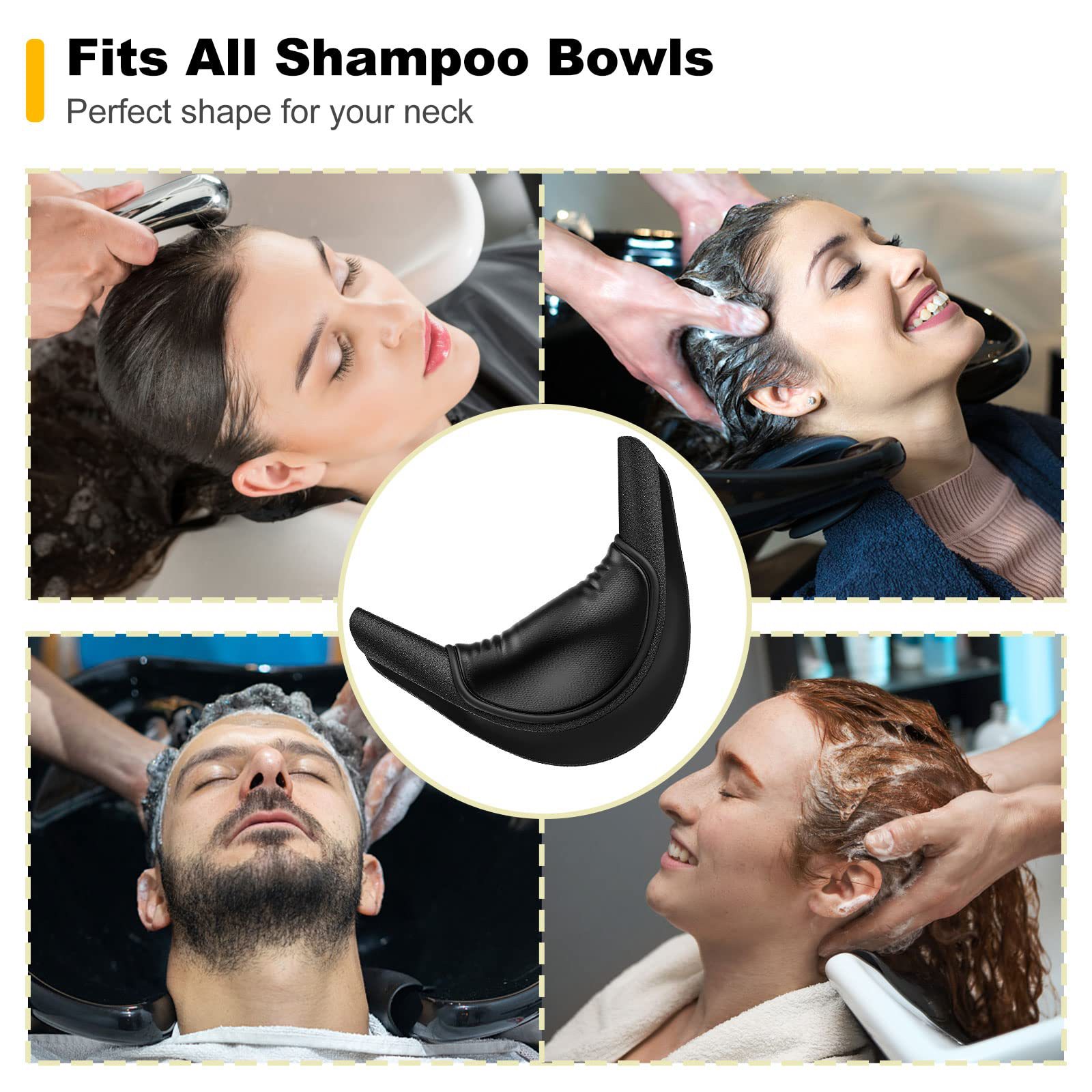Cross-Border Amazon Shampoo Bed Neck Pad Barber Shop Hair Salon Salon Flushing Bed U-Shaped Silicone Pillow Support Accessories Wholesale