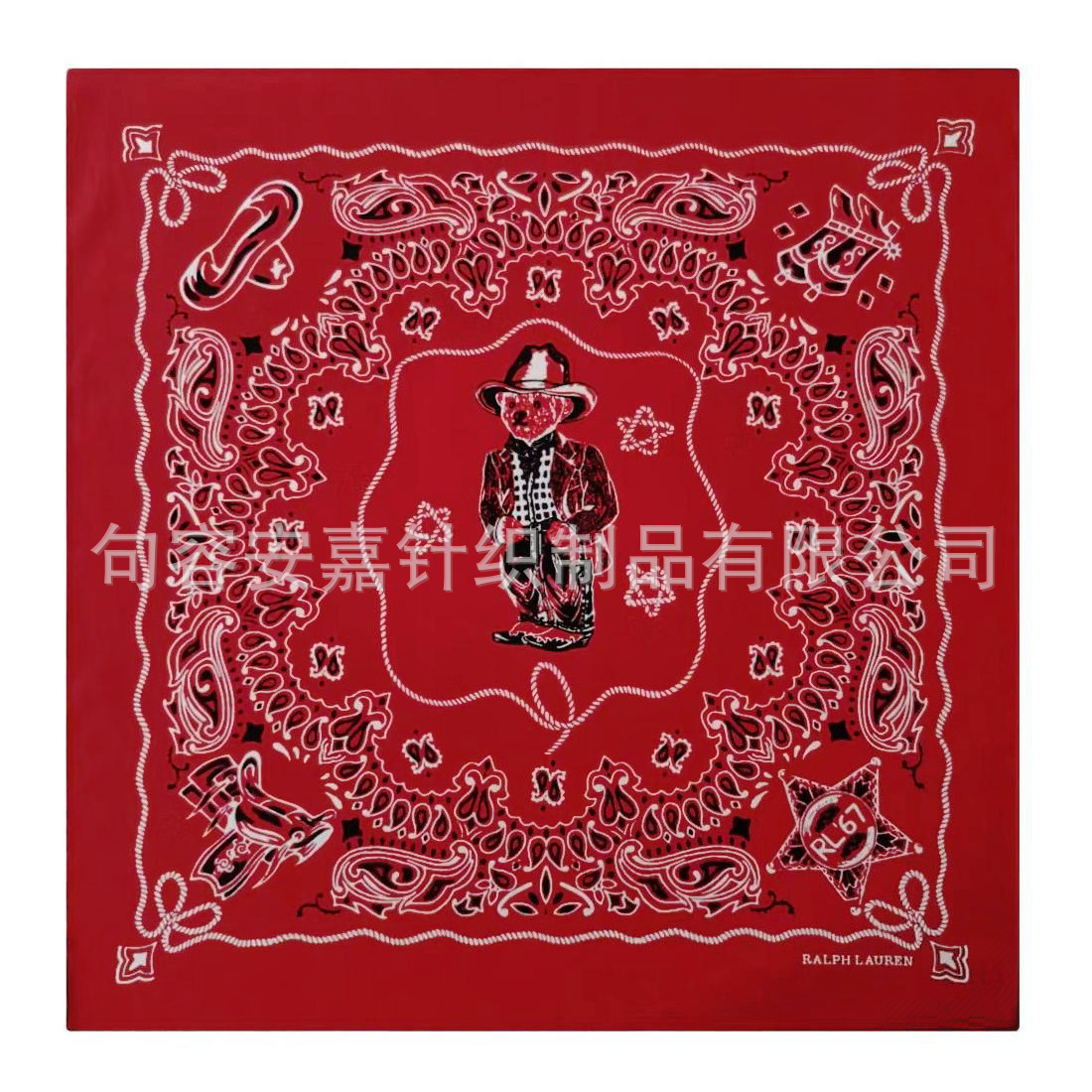 Cotton boutique digital printing spot knight Ami Khaji square street dance sports cycling mountaineering outdoor turban