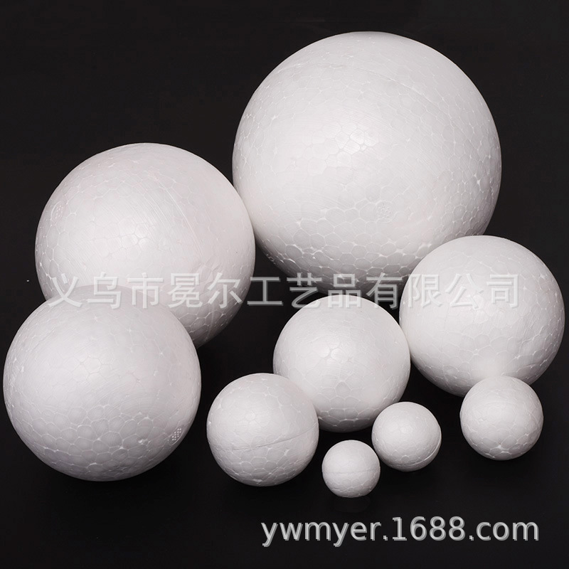 Factory Direct Supply of Styrofoam Foam Balls DIY Solid Styrofoam Balls for Shopping Mall Decoration and Wedding