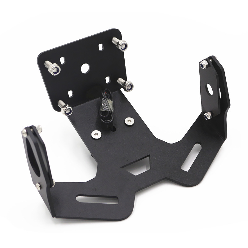 Suitable for Motorcycle Yamaha Mt-15 2017-2021 Modified Rear Tail Bracket with Light License Plate Holder License Plate Holder