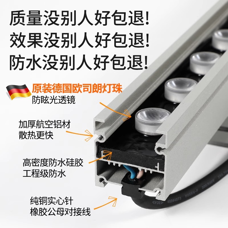 wall washer outdoor led construction lighting colorful exterior wall lights building bridge rgb waterproof strip light