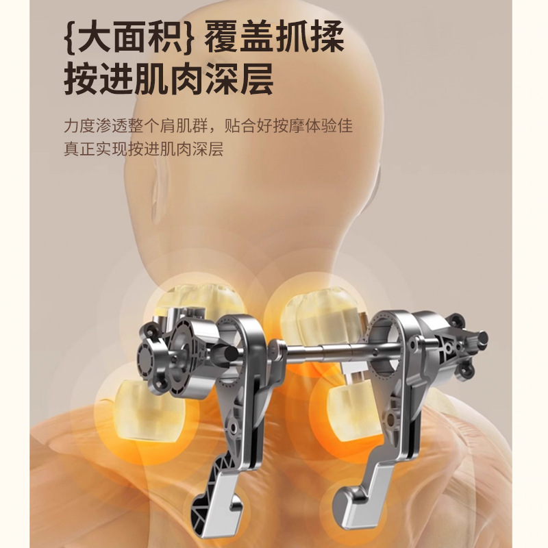 New oblique square machine massage machine shoulder and neck massage machine cervical hot compress home cervical massage massage machine in stock wholesale